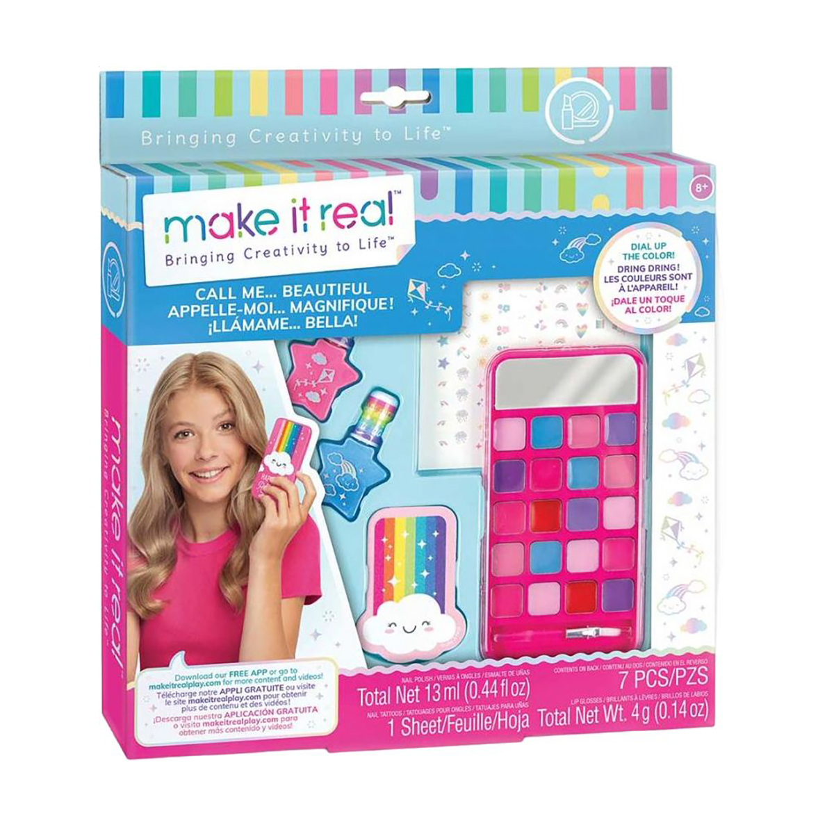 Набір дитячої косметики Make it Real Красуня, 7 елементів, від 8 років (MR2307)